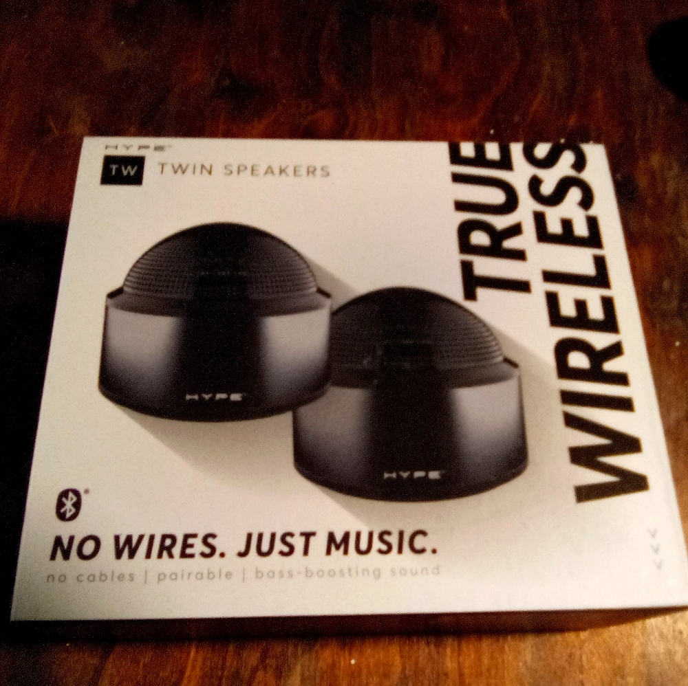 Twin bluetooth speakers